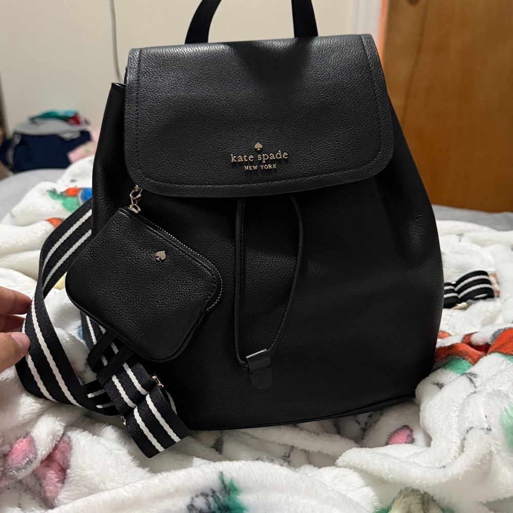 Rosie medium flap backpack in black - Picture 5 of 6